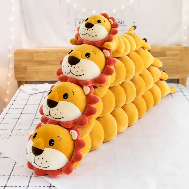 Wholesale Long Pikachu Plush Pillow Creative Caterpillar Plush Toy Stuffed Animals Caterpillar Throw Pillow