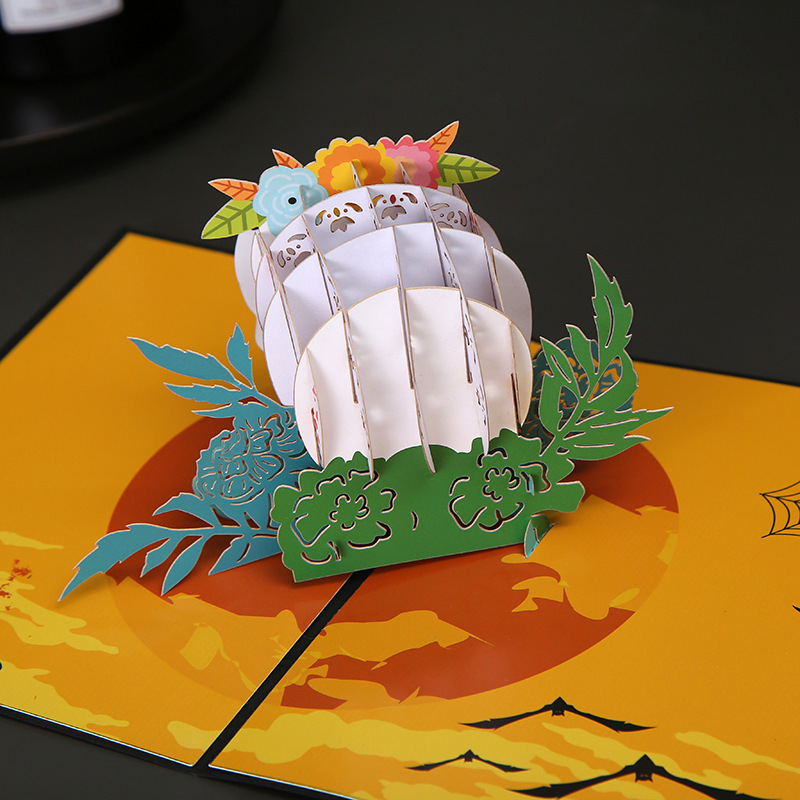 Cool Greeting Card Coated 3D Halloween Pop Up Card