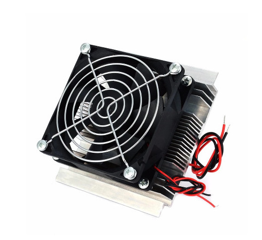 60W refrigeration cooler semiconductor air conditioning cooling module and cooling fan assembly