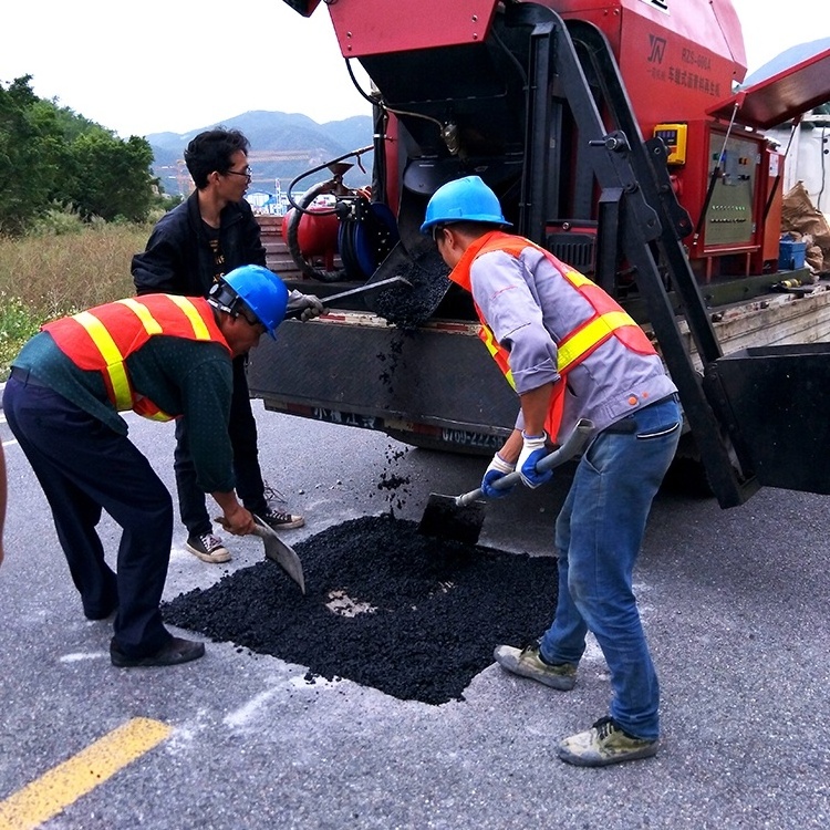 ENUO Truck mounted recycled tar pavement bitumen recycling equipment asphalt recycling plant