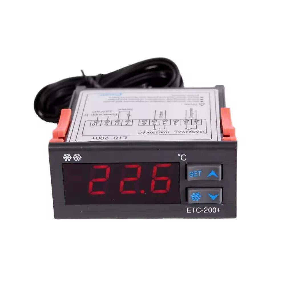 ETC-200+ AC 220V thermostat temperature controller for freezer and refrigerator