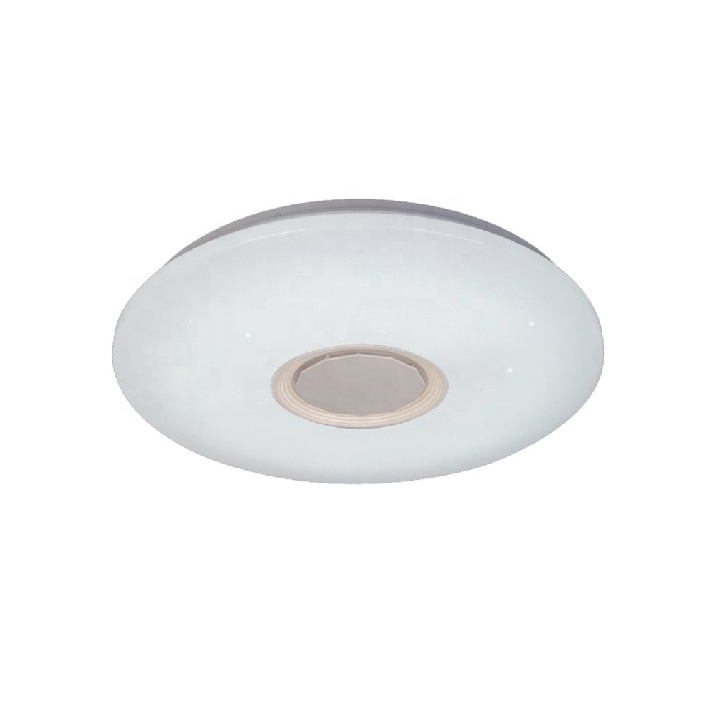 RGB led ceiling light blue teeth speaker 24W36W CCT dimmable led ceiling light fixture with remote control lamparas de techo