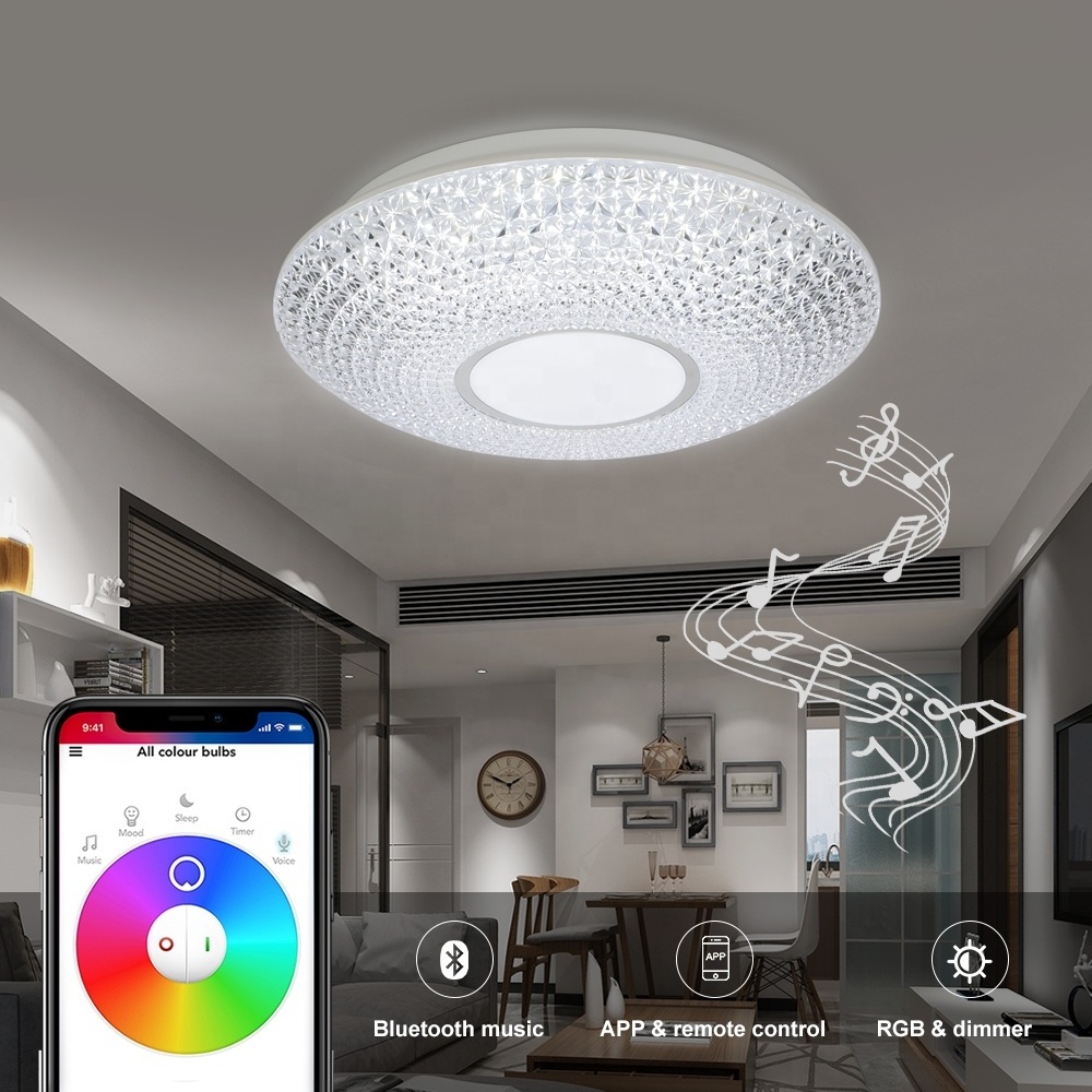 Low Price Dimmable Recessed Corridor Kids Led Wireless Speaker 8-Ball Crystal Ceiling Light