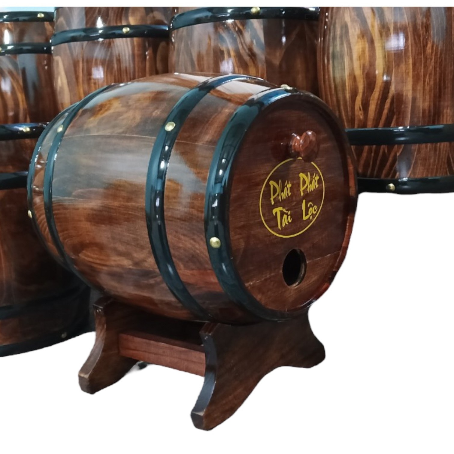 Factory Vietnam OEM/ODM Wholesale High Quality Cheap Natural Solid Oak Or Pine Wood Wine Barrel With Tap