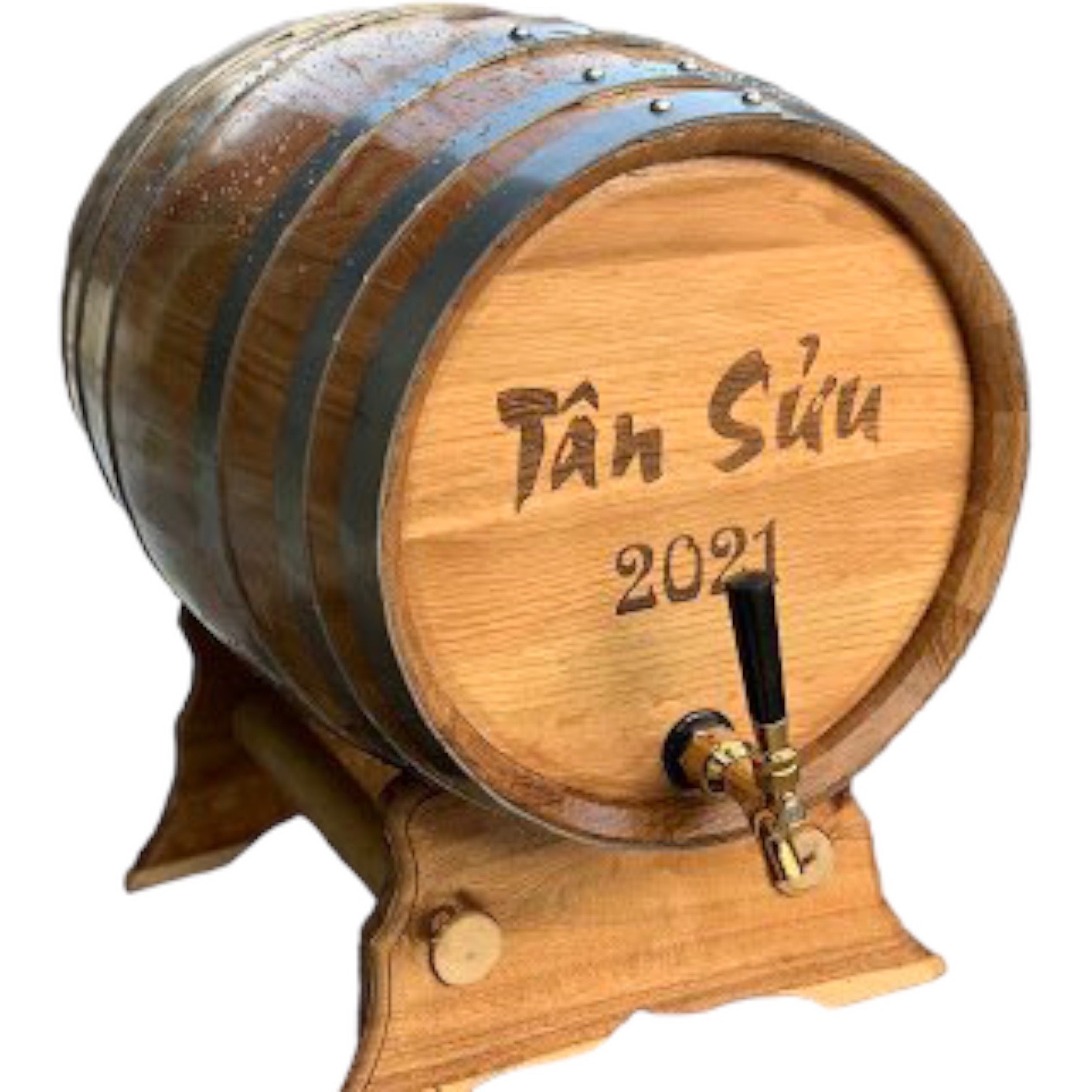 Custom 5-liter Whiskey Beer Wine Bourbon Tequila Oak Wooden Wine Barrel Beer Barrel Made In Vietnam Factory OEM/ODM