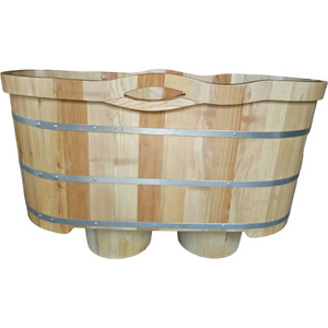 Hotbath Tub Wood Free Standing Bathtub Portable Wooden Bathtub For Adults Soaking Bath Tub For Hot Bath Tub Made in Vietnam