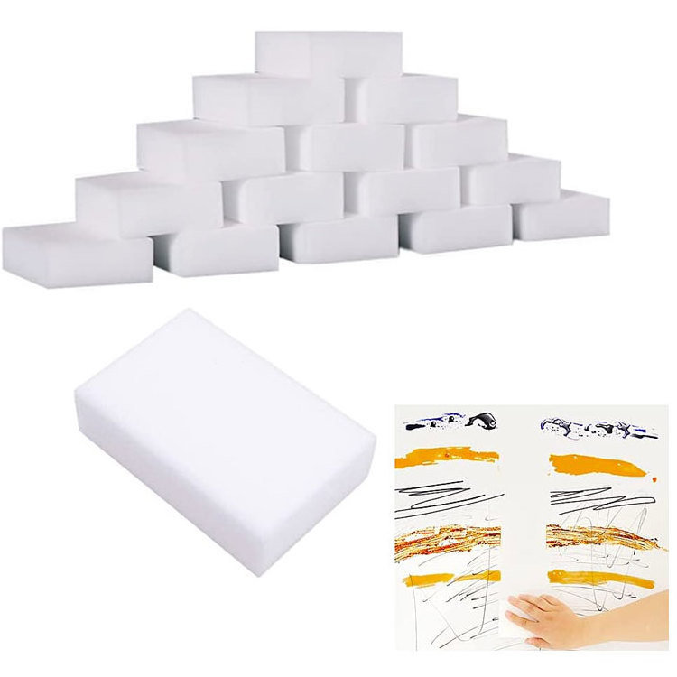 Open Cell Large Sheet Melamine-foam Bulk Made Of Hot Compressed Floor Cleaning Pad Melamine Foam