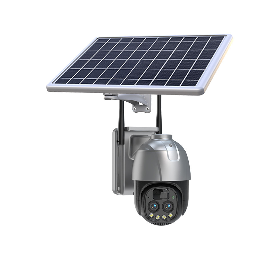 10X ZOOM IP66 Waterproof Smart HD IP CCTV 360 Network Webcam Auto Tracking Low Power 4G PTZ Outdoor Solar Camera