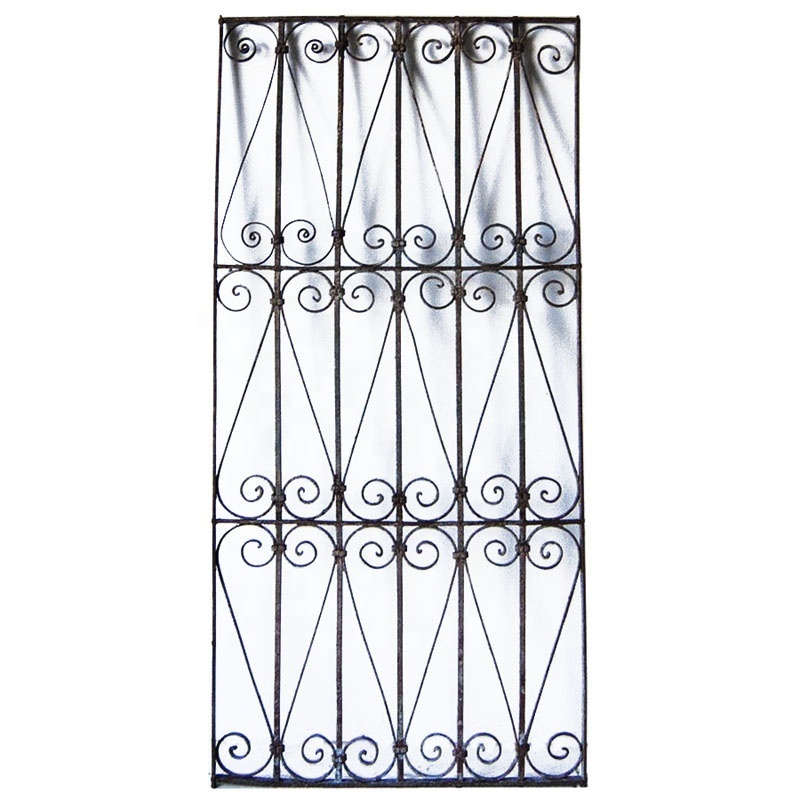 Wrought Iron Window, Metal Half Moon Window Grill, Antique Reproduction