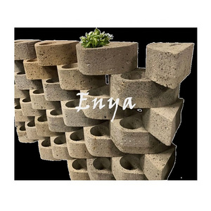 Vertical Backyard Landscaping Garden Boundary Retaining Wall Functional Decor Concrete Flower Planting Pot Living Wall Planter