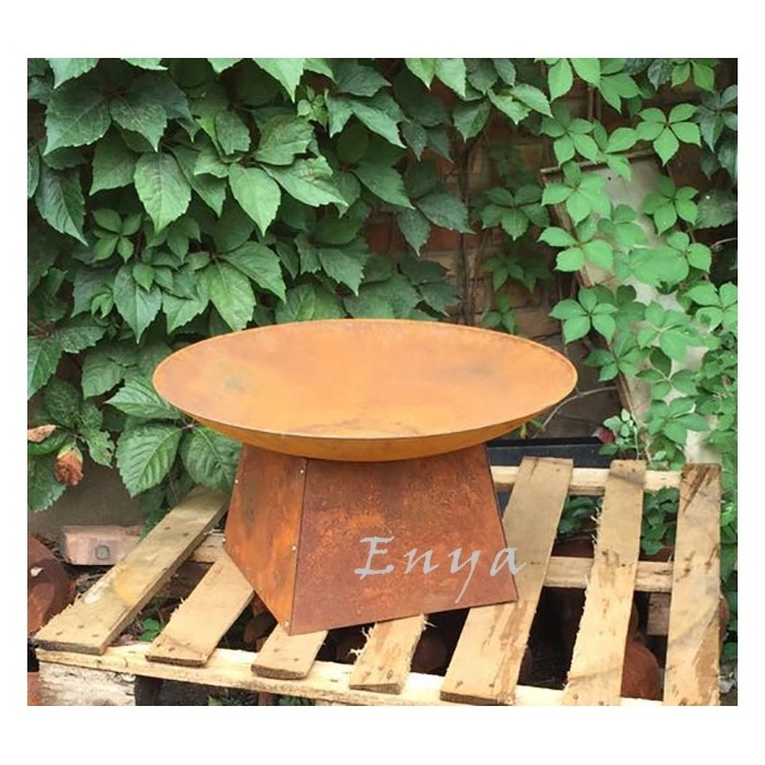 Fire Pits Burner Wholesale Backyard Rustic Outside Patio Metal Personal Small Steel Wood Burning Firepit Outdoor D60cm D60xh32cm