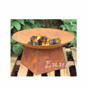 Fire Pits Burner Wholesale Backyard Rustic Outside Patio Metal Personal Small Steel Wood Burning Firepit Outdoor D60cm D60xh32cm