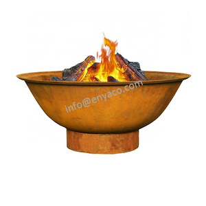 30 Inch DOME Outdoor Garden Camping Metal FIRE PIT Cast Iron Outside Patio Deep Wood Log Round Bonfire Firepit Bowl