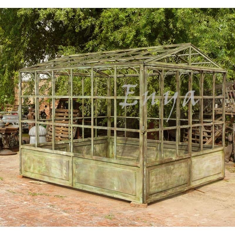 Outdoor Wrought Iron Garden Large Decorative Greenhouse Pavilion Gazebo for sale