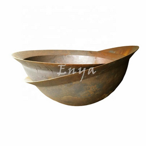 Huge Oversized Ex Large Deep Round 85 inch / 75"  / 59in Garden Metal Sugar Kettle Cast Iron Fire and Water Pit Bowl Outdoor