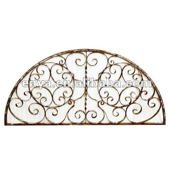 Wrought Iron Window, Metal Half Moon Window Grill, Antique Reproduction