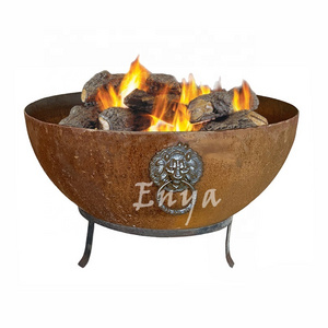 New Design Garden Backyard Luxury Large Firepit Bowl Deep Wood Log Burning Outdoor Metal Half Ball Sphere Fire Pits