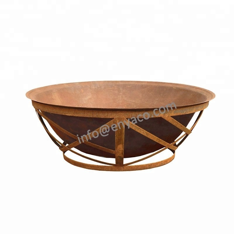 Outdoor Patio Outside Metal Large Fireplace for Garden Use Cast Iron Firepit Bowl Fire Pit Wood Burner