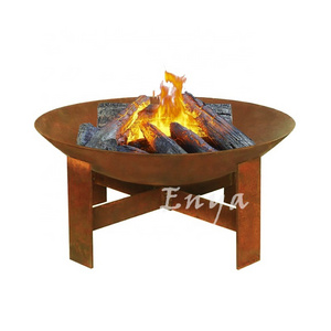 New Design Outside Patio Outdoor Corten Steel Firepit Vertical Wood Log Burning Metal Solo Viking Fire Pits