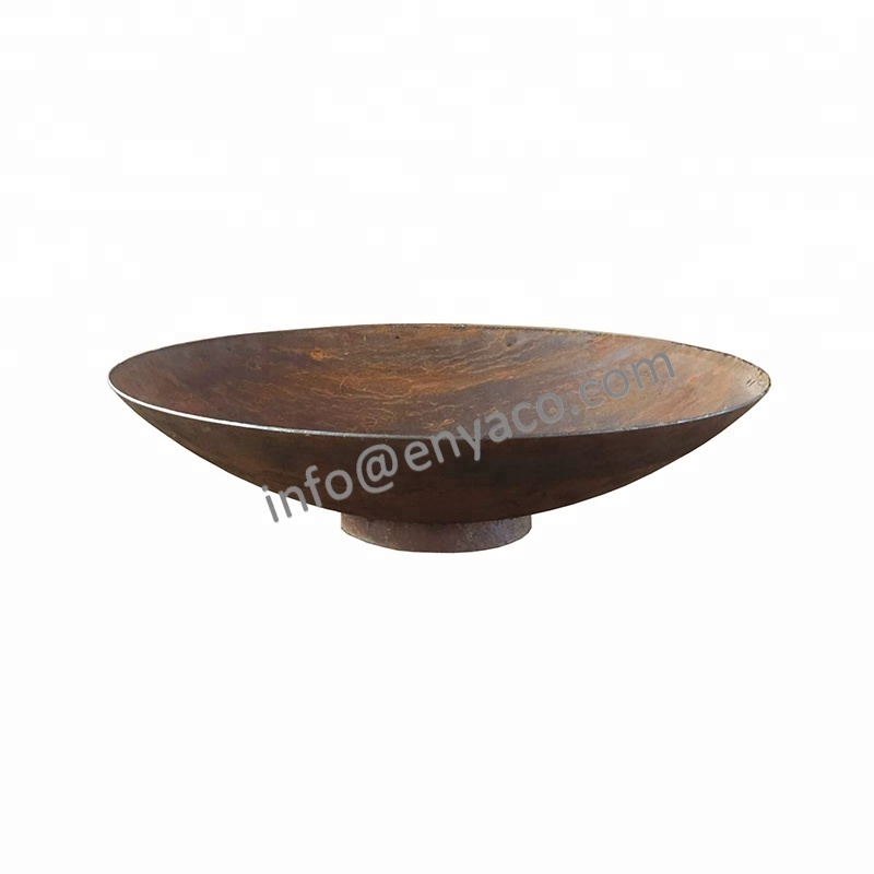 High Quality Factory Price Patio Large Rust Heavy Duty Log Wood Burning Outdoor Garden Corten Steel Fire Bowl Pit