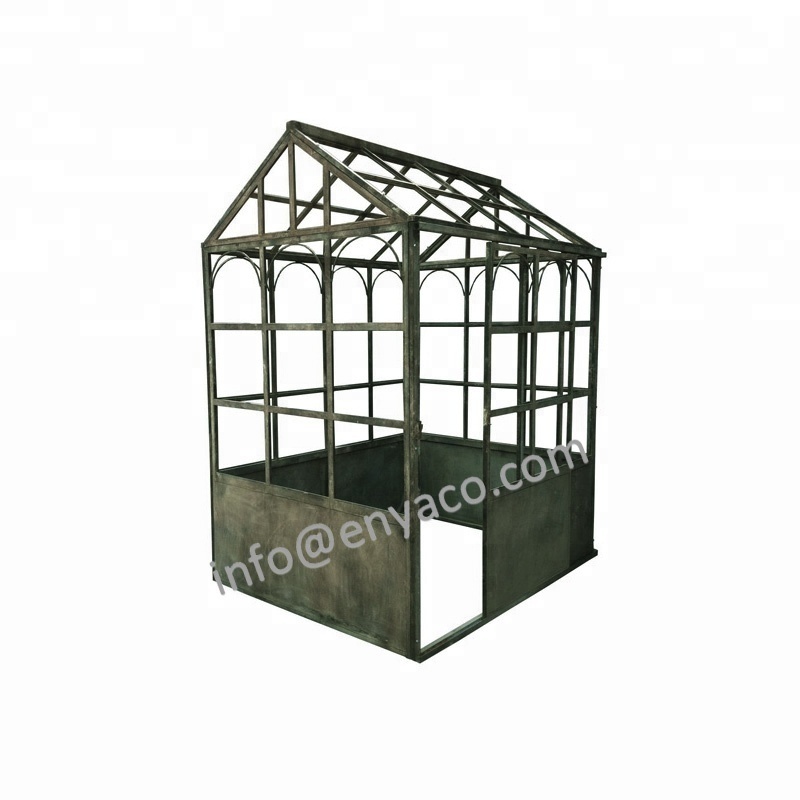 Outdoor Wrought Iron Garden Large Decorative Greenhouse Pavilion Gazebo for sale