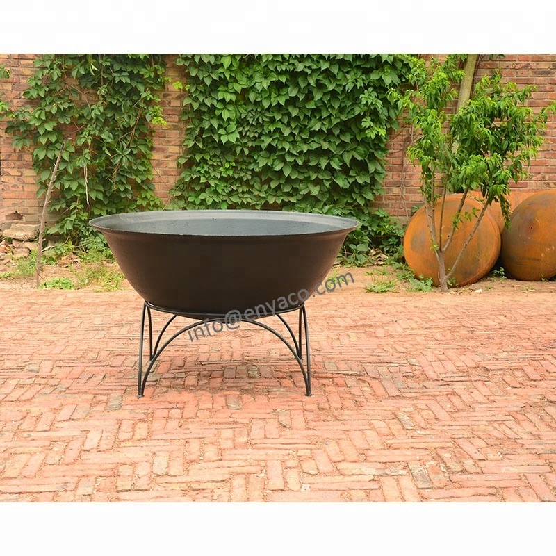 Outdoor Patio Outside Metal Large Fireplace for Garden Use Cast Iron Firepit Bowl Fire Pit Wood Burner