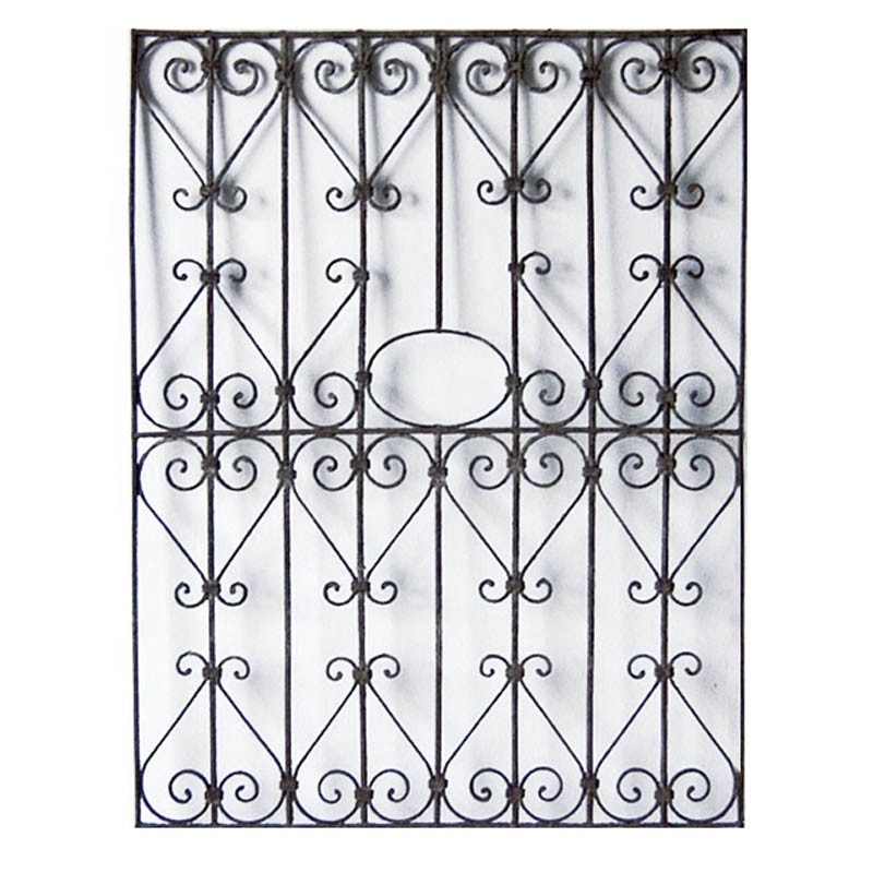 Wrought Iron Window, Metal Half Moon Window Grill, Antique Reproduction