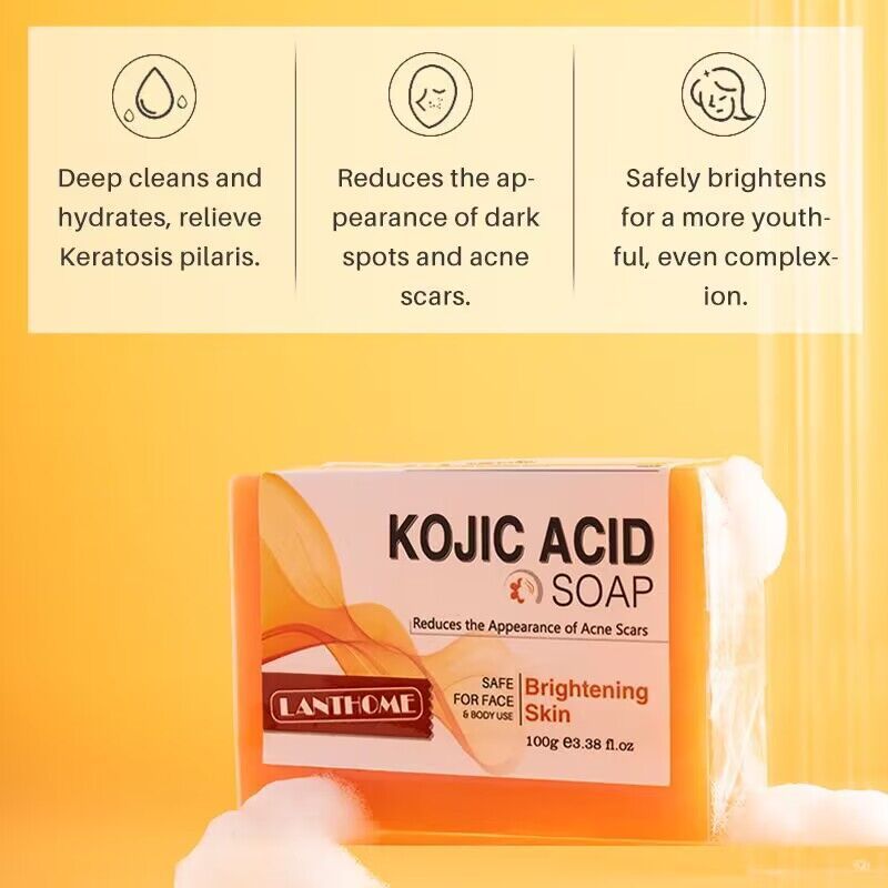 wholesale Private Label Natural Face Body Kojic Acid Soap Contain Salicylic Acid For Dark Spots