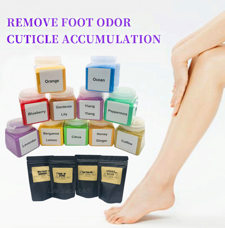 4 in 1 set pedicure kit whitening callus remover peeling crystal jelly foot spa bath soak foot scrub