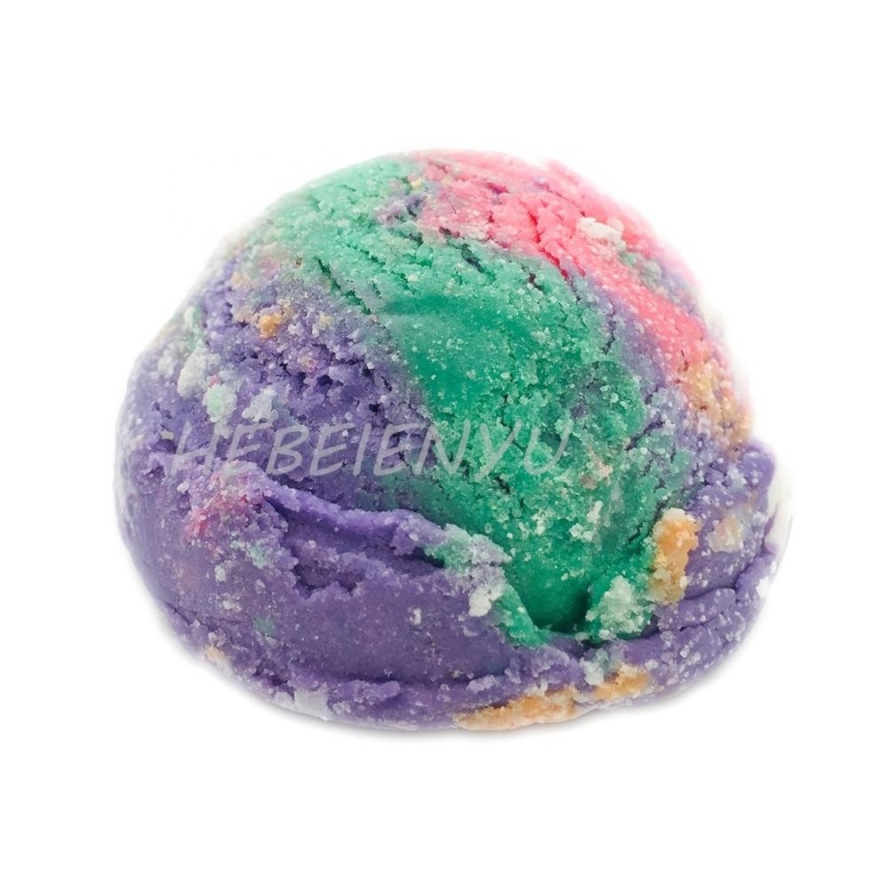 Organic Unicorn Dream Ice Cream Scoop Bubble Bar Fruity Flavor Bubble Bath Custom Box Private Label