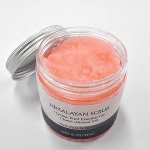 Hot Selling Himalayan Salt Scrub Natural Body Sugar Scrub Exfoliate Skin Whitening Body Scrub with shea butter