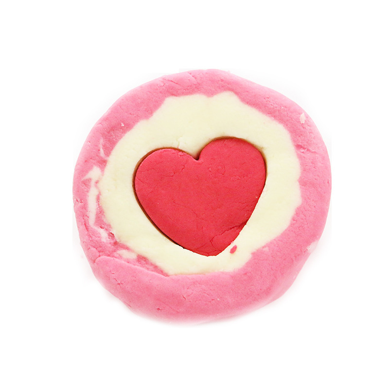 Pink Heart Shape Bubble Bar With Rose Flavor Bubble Bath Customized Private Label Valentine's Day