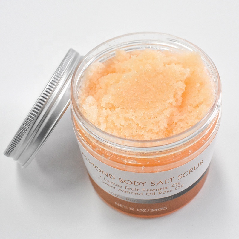 Hot Selling Himalayan Salt Scrub Natural Body Sugar Scrub Exfoliate Skin Whitening Body Scrub with shea butter