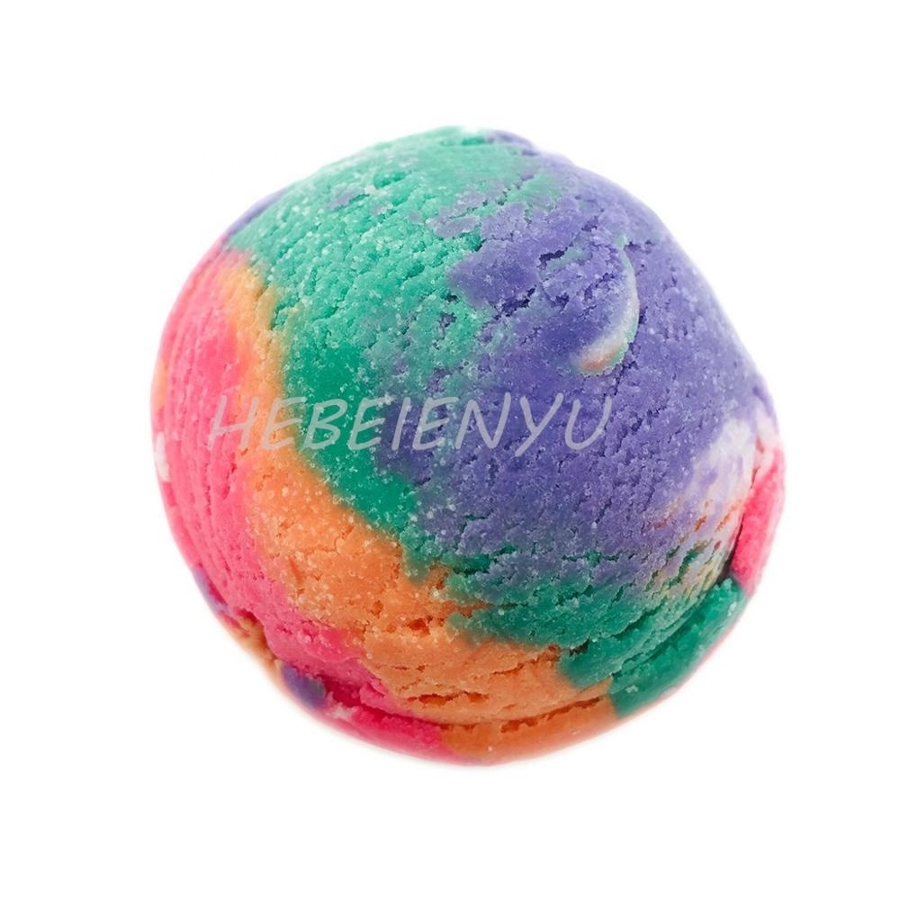 Organic Unicorn Dream Ice Cream Scoop Bubble Bar Fruity Flavor Bubble Bath Custom Box Private Label