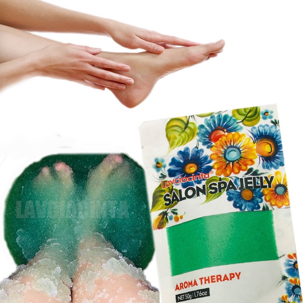 Pedicure foot soak for dry cracked feet moisturizing jelly spa pedi soak to relax sore feet