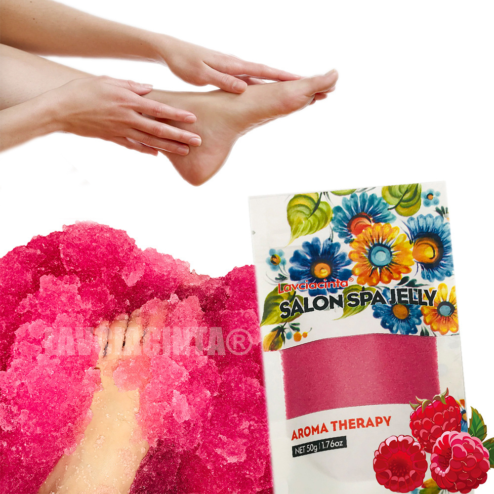 LAVCIACINTA Original Fruity Berry Jelly Pedicure Exfoliating Scrub Relax Massage SPA Jelly Pedi Foot Skin Care  Moisturizing