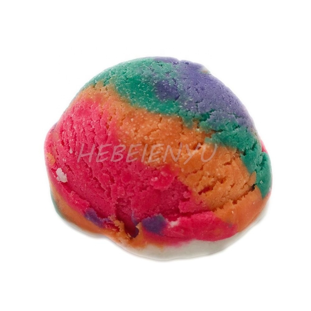 Organic Unicorn Dream Ice Cream Scoop Bubble Bar Fruity Flavor Bubble Bath Custom Box Private Label