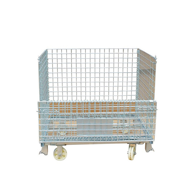 Cage Pallet Stainless Steel Wire Mesh Container Pallet Storage Equipment