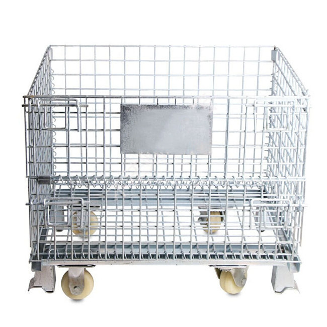 Cage Pallet Stainless Steel Wire Mesh Container Pallet Storage Equipment