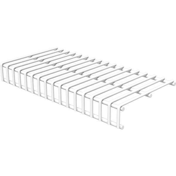 Free-Sliding Wire Shelf White Adjustable Shelving with Free-Slide Design