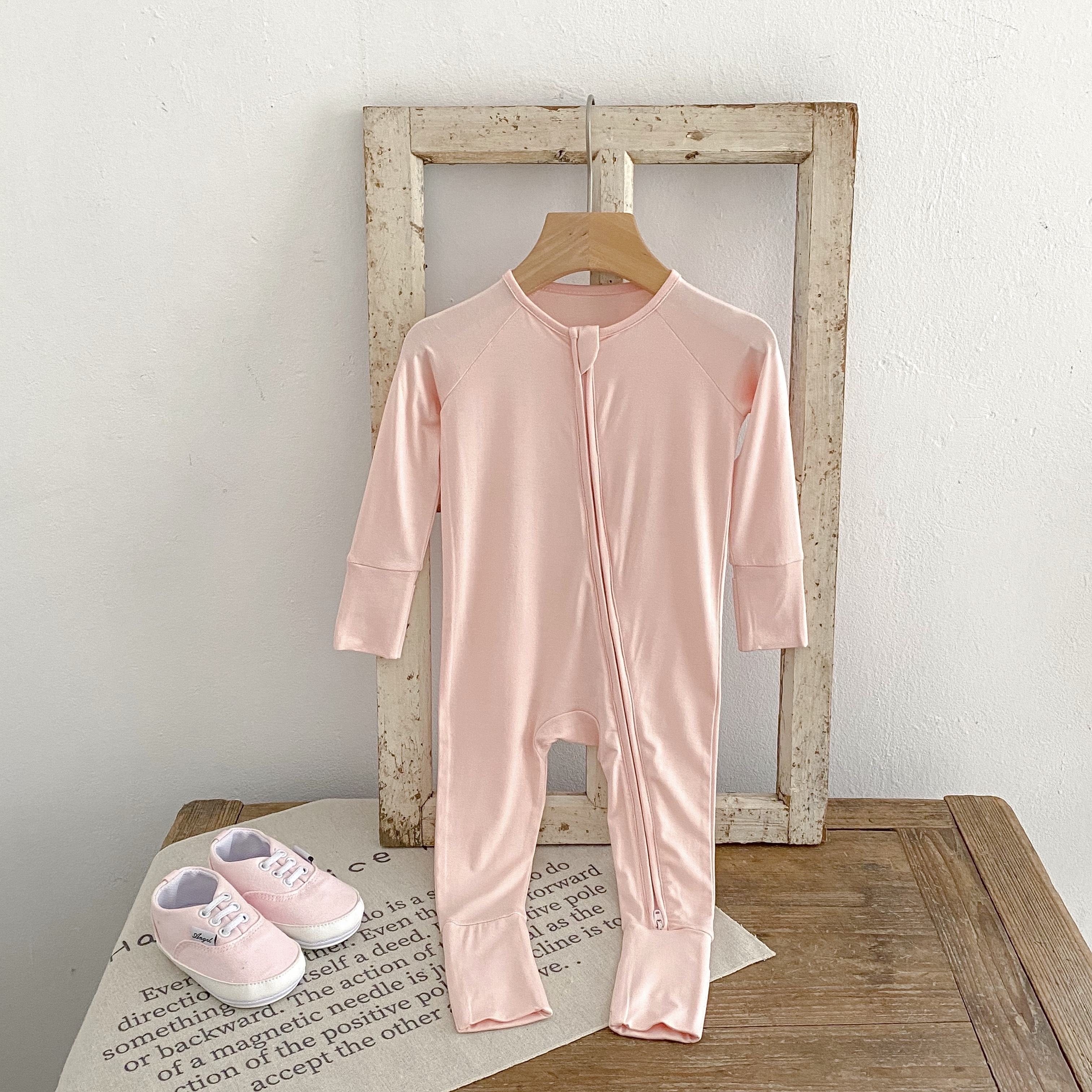 Bamboo Newborn Baby clothes  Zipper Pajamas Suit Set Soft Baby Jumpsuit Sleepers Baby Rompers