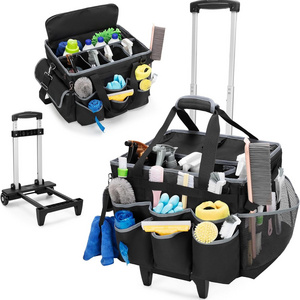 Hotel Housekeeping Cart Rolling Organizer Large Cleaning Caddy Hotel Housekeeping Trolley Bags