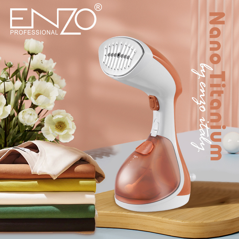 ENZO Electric Detachable Water Tank Fast Heat-up Fabric Wrinkle Remover Travel Ironing Clothes Portable Handheld Garment Steamer