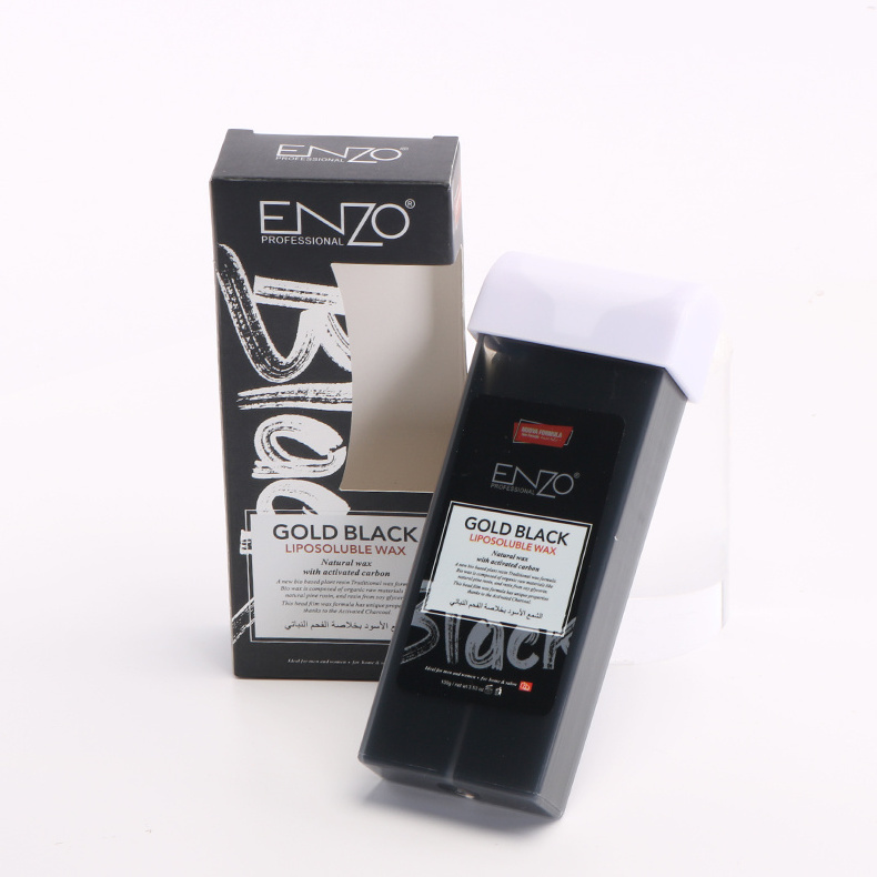 ENZO Wholesale Professional Black Painless Hair Removal Empty Roll on Wax Cartridges Wax Roll-On Depilatory Heater