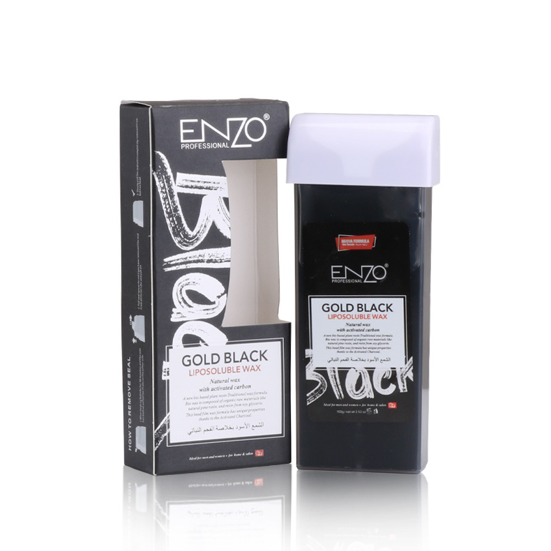 ENZO Wholesale Professional Black Painless Hair Removal Empty Roll on Wax Cartridges Wax Roll-On Depilatory Heater