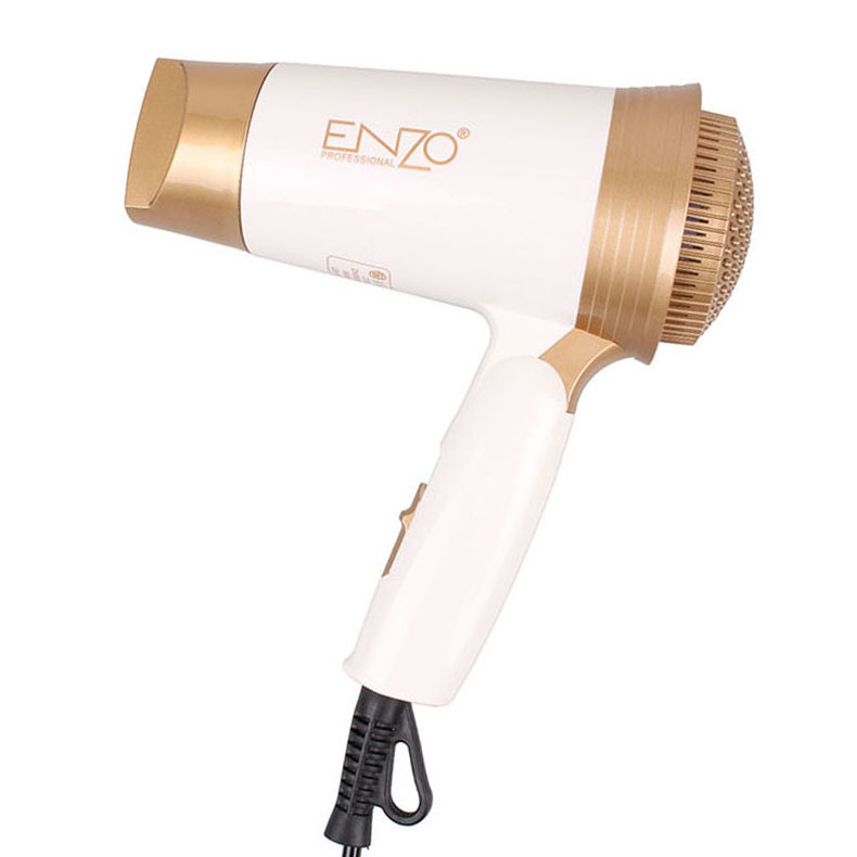 ENZO Lightweight Cheap Home Travel Use Folding Handle Compact bldc Small Blow Dryer Powerful DC Motor Baby Kids Hair Dryer