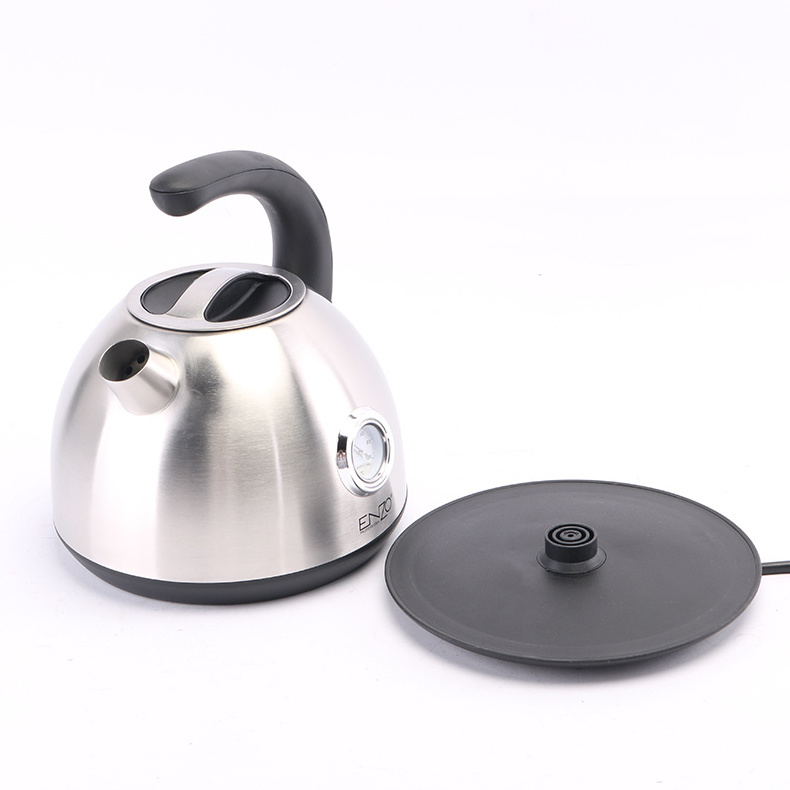 ENZO Wholesale 1700ml New Design Stainless Retro Style Kettle Tea Hot Water Vintage Electric Kettles With Thermometer