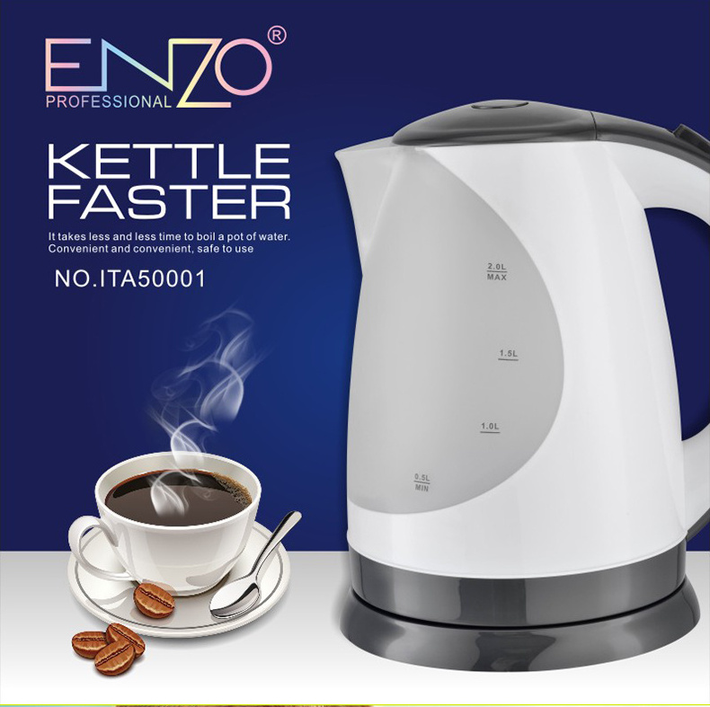 ENZO Home Appliances Wholesale Kitchen Cordless 2L Portable Keep Warm Tea Water Electric Kettle with temperature control