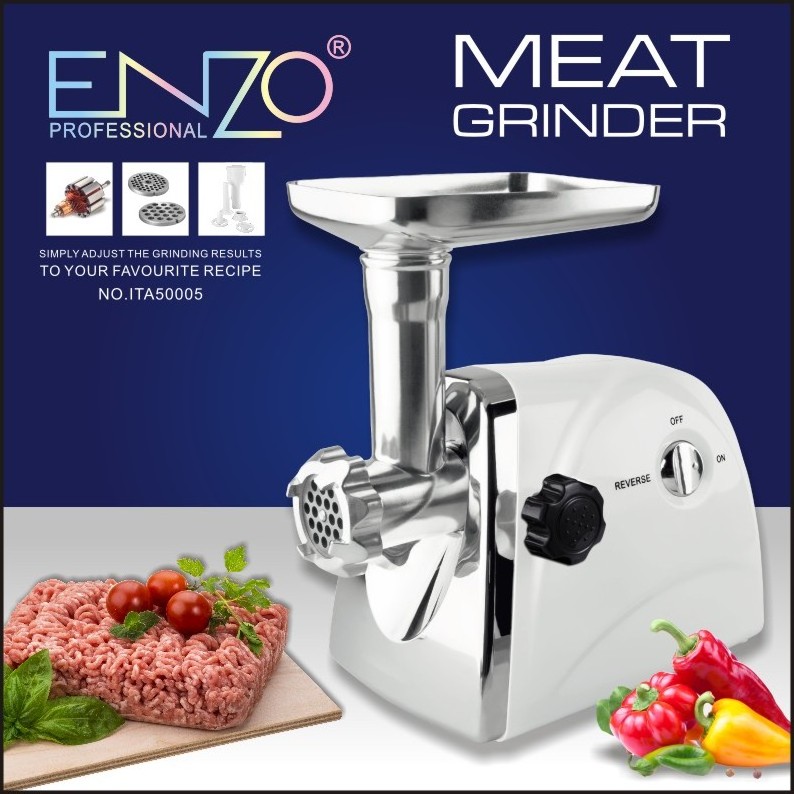 ENZO Duty Food Processing Machine Stainless Steel Grinding Plates Sausage Stuffer Kits Electric Meat Mincer Grinder