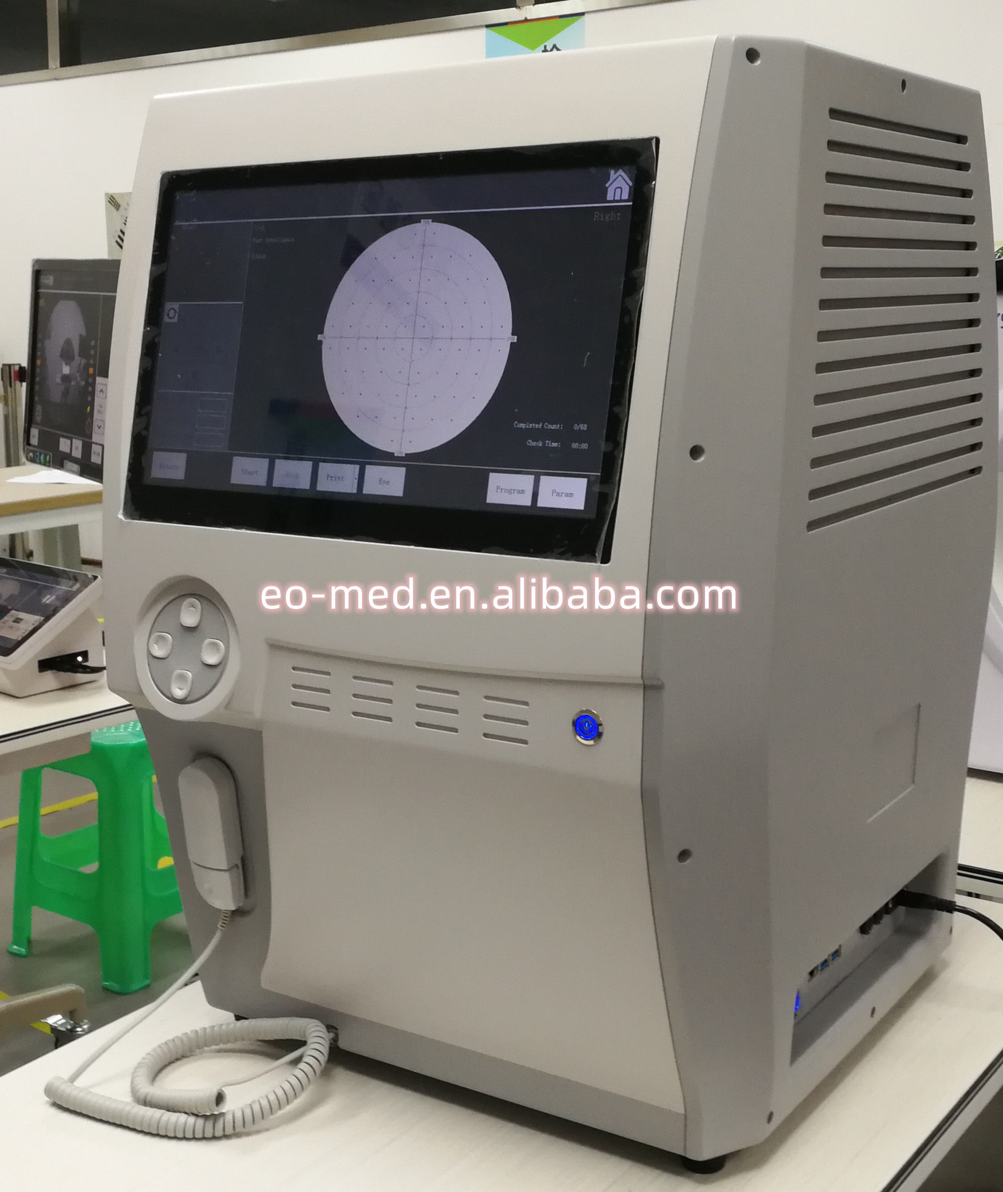 Excellent Quality Ophthalmic Visual Field Analyzer Optical Automatic Computer Analyser Auto Projection Perimeter Machine EOBIO11